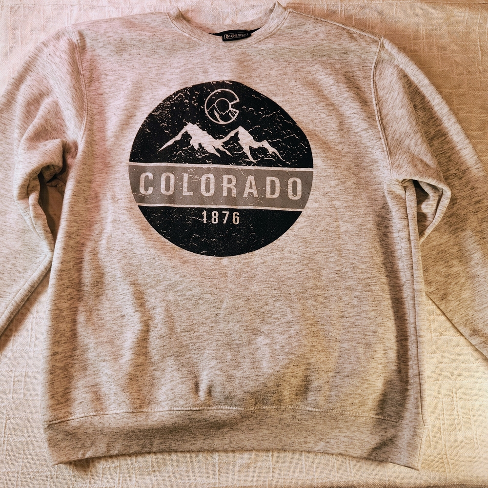 Men's Gray Colorado Crewneck Sweater